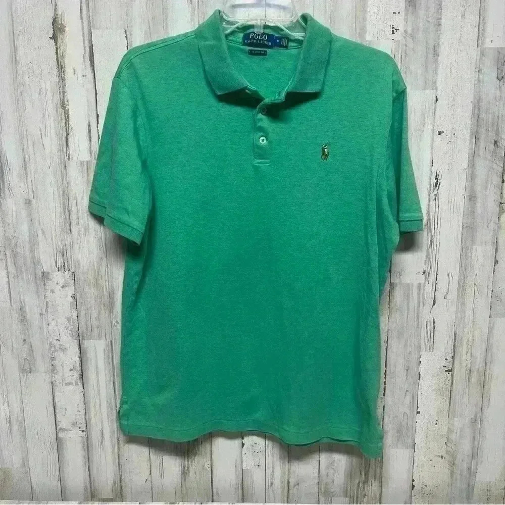 Polo Ralph Lauren Men's Classic-Fit Polo shirt. Green  Size M Multicolor Logo